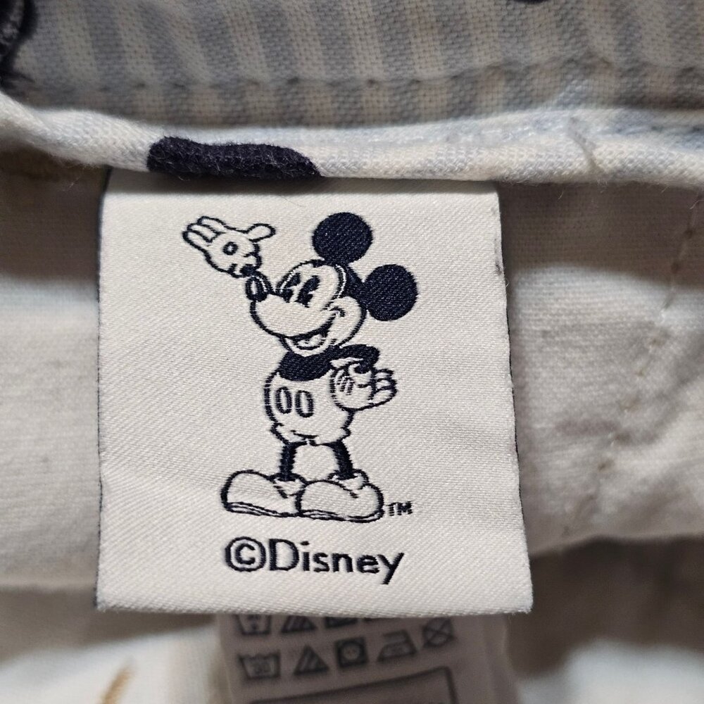 Disney X Tommy Hilfiger Mickey Mouse Flex Chino Shorts Beige Size 31 - Picture 6 of 12